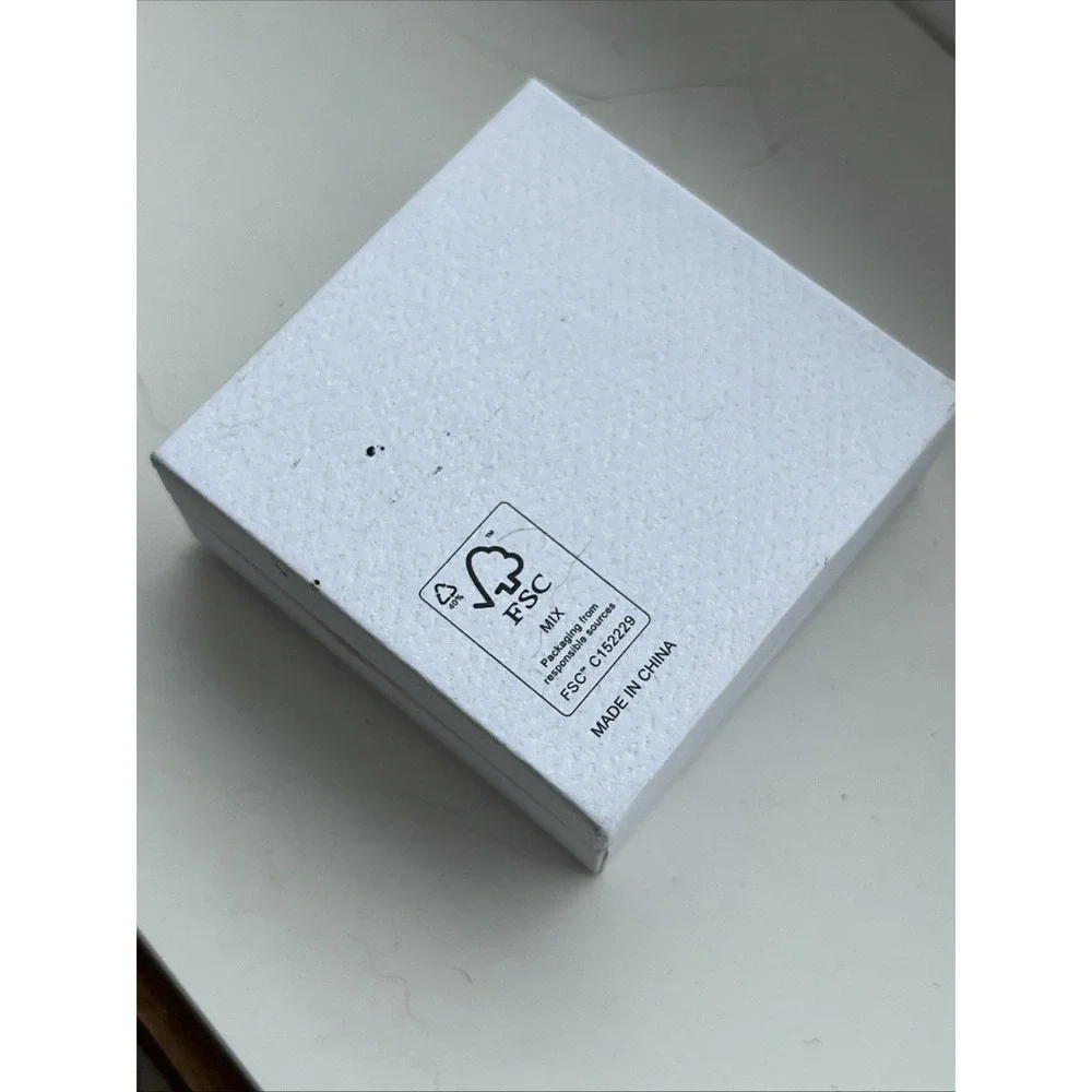 PANDORA Jewelry White & Black Velvet‎ Empty Charm Gift Box ONLY